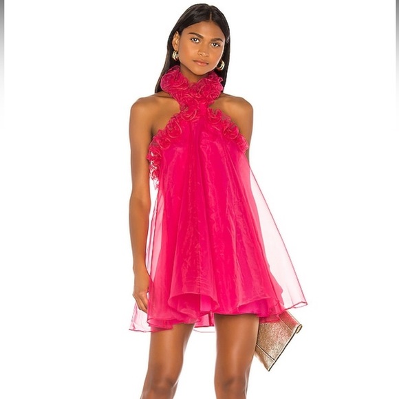 NWT Lovers and Friends Capri Mini Dress in Hot Pink - revolve - medium - Picture 4 of 10